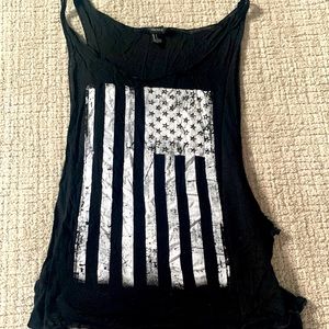 American flag tank top
